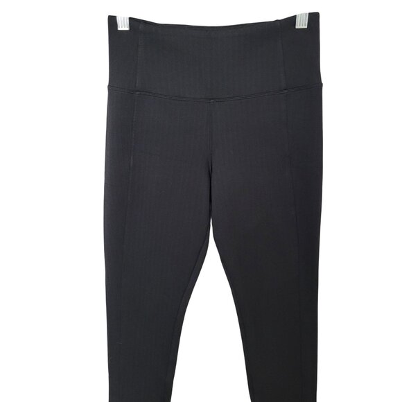Athleta Delancey Herringbone Tight High-Waisted Leggings Size XSP Black Pockets - Picture 4 of 8